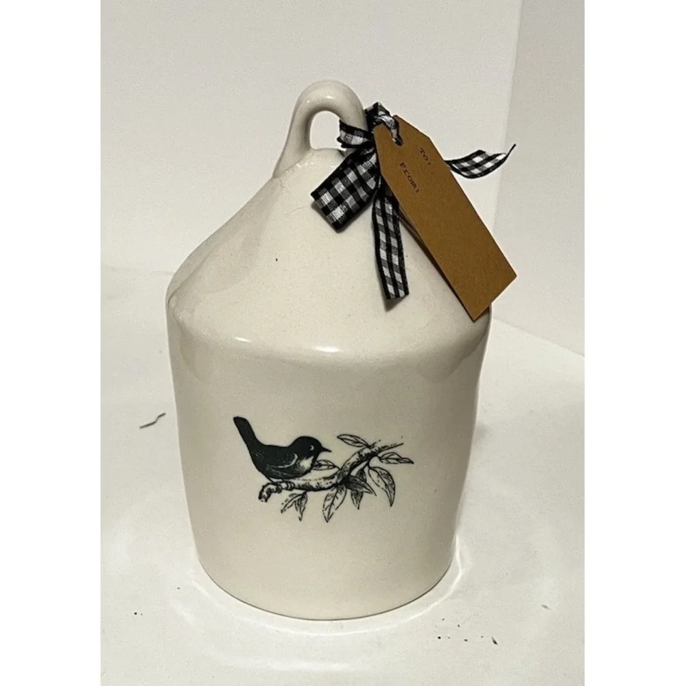 Rae Dunn Birdhouse Green PARTRIDGE Double Sided